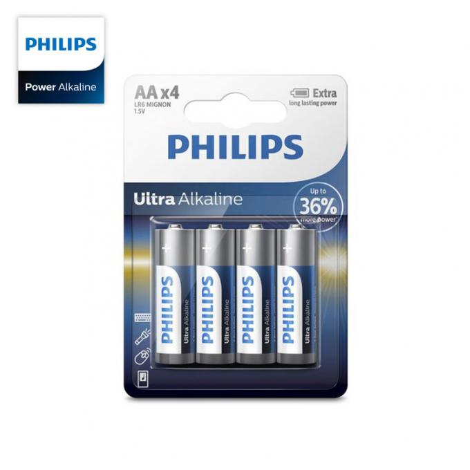 Batterie durature extra ultra alcaline per tutto il metà di all'alta batteria di dimensione di PHILIPS Ultra Alkaline aa dei dispositivi dello scolo
