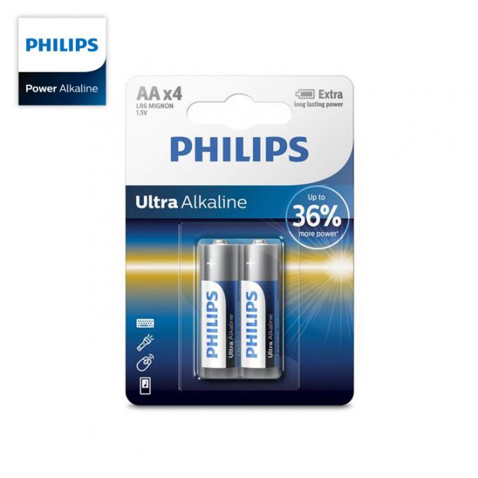 Batterie durature extra ultra alcaline per tutto il metà di all'alta batteria di dimensione di PHILIPS Ultra Alkaline aa dei dispositivi dello scolo
