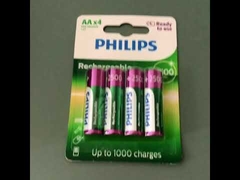Batterie ricaricabili AA Philips per macchinine giocattolo NIMH 2500mAh approvate MSDS